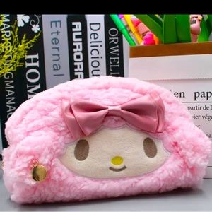 Sanrio Plush Pencil Bag, Makeup Cosmetic Bag
